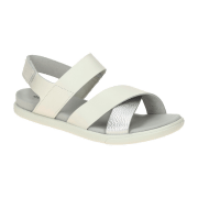 Ecco Samara Sandalen weiß silber Kreuzriemen 220103