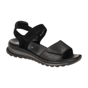 ara Tampa Sandale schwarz Glitzer gepunktet 12-47207