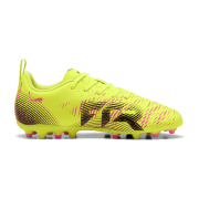 Puma Future 8 Play MG Fußballschuhe Kinder 01 - PUMA black/PUMA white/glowing red 38