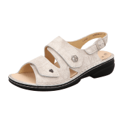 FinnComfort Milos Taupe (Beige) - Sandale mit loser Einlage - Marken , Beige, leder (milos)