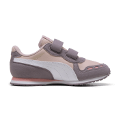 Puma Cabana Racer SL 20 PS Sneaker mit Klettverschluß Kinder 18 - PUMA white/PUMA black/blue horizon/maple syrup 32