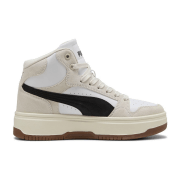 Puma Rebound Femme Mid Suede Sneaker Damen 01 - PUMA white/PUMA black/frosted ivory 40