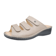 FinnComfort Pisa Taupe (Beige) - Pantolette - Marken , Beige, leder (twiga)