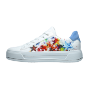 ara Canberra Plateau Schuhe weiß bunt Sterne 12-23003