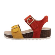 ara Norderney Sandalette rot gelb