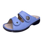 FinnComfort Sansibar Hellblau - Pantolette - Marken , Blau, leder (nube)