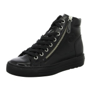 Paul Green 4024 Mid-Sneaker Schuhe schwarz Lack