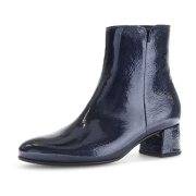 Gabor elegante Stiefelette blau Lack 75.680.96