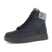 Gabor comfort Gabor Boots Stiefel blau Nubuck Pelzkragen K-Weite 76.795.46