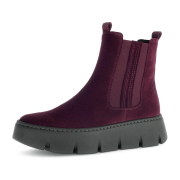 Gabor Stiefelette dunkelrot Velour Chunky Boots 73.743.15
