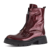 Gabor Fashion Stiefel Boots rot Lack Front-Zip 71.854.95