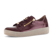 Gabor Schuhe Sneaker bordo rot Lack Schmuck 73.339.95