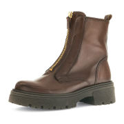 Gabor Stiefelette sattel braun Front-Zip 71.763.24