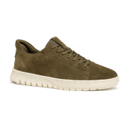 Geox Flextride Slipper Schuhe olive grün FASTin Velour U56MAA