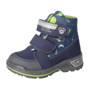 Pepino by Ricosta Flo 5038003021 Nautic (Blau) - Stiefel mit Futter - Kinderschuhe Gefütterte Kinderstiefel Gr. 18 - 42, Blau