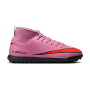 Nike Jr. Mercurial Superfly 10 Club TF Multinocken-Fußballschuhe Kinder 002 - black/black-deep jungle 37.5