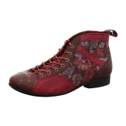 Think Guad 2 Schnür Stiefeletten rot kombi Blumen 618