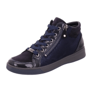 ara Rom Schuhe Mid-Sneaker blau gemustert Lack 12-24499
