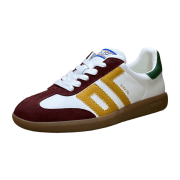 Back 70 WHITE LEATHER SUEDE rust yello