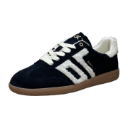 Back 70 FUR beige SUEDE black