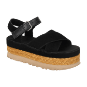 UGG Aubrey Ankle Strap Plateau Sandale schwarz 1167471