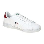 Lacoste Carnaby Cup Schuhe Sneakers weiß rot Leder 0112