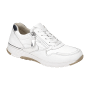Gabor RollingSoft Schuhe weiß silber Glattleder 66.978.50