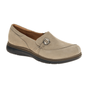 Clarks Certina Ease Schuhe Slipper grau Nubuck