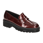 Paul Green Schuhe Slipper rot wine Plateau Lack 2961