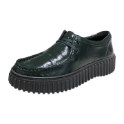 Clarks Torhill Bee Mokassin Schuhe grün Lack 26184949