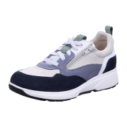 Xsensible Grenoble Navy Combi (blau) - sportlicher Schnürschuh - Damenschuhe Bequeme Schnürschuhe, Blau, leder (stretchleder)