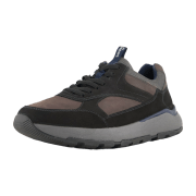 Sioux Rogerlino-700 Schwarz/Carbon - Sneaker - Herrenschuhe Sneaker / Schnürschuh, Schwarz, leder/textil (nubuk)