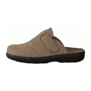 Slowlies 270 Kamel (Beige) - Hausschuh mit Stoff oder Filz - Haus - hüttenschuhe Herren Hausschuhe, Beige