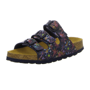 Longo Tieffußbett Pantolette,blau/mu