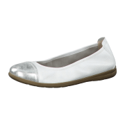 Jana 100% COMFORT LEATHER 8-8-22105-24/191 WHITE/SILVER Ballerinas FS 2020