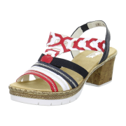 Rieker FSK Damen Sandalen V2975-33 rosso/weiss/pazifik FS 2020