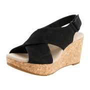 Clarks WOMENS 261501084 BLACK SDE FS 2020