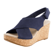 Clarks WOMENS 261505644 NAVY SUEDE FS 2020