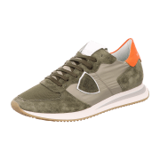 Philippe Model He. Sneaker Schnür Oliv/Orange