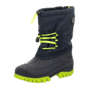 CMP KIDS AHTO WP SNOW BOOTS BLACK BLUE