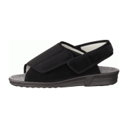 Liromed 475-20Z1 Schwarz - sportliche Sandale - Haus - hüttenschuhe Damen Hausschuhe, Schwarz