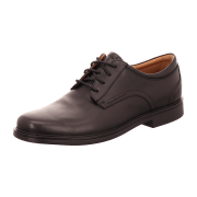 Clarks Un Aldric Schuhe schwarz Glattleder