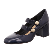 The Seller Spangenpumps m. Abs. blau