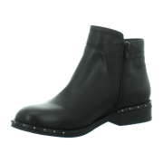 XTI BLACK PU LADIES ANKLE BOOTS .,black