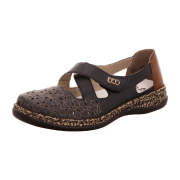 Rieker Slipper Halbschuh gelocht oder geflochten
