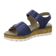 Longo Bequem-Sandalette,blue crack