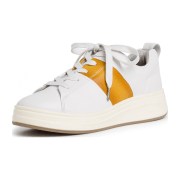 Tamaris 1-1-23713-24/124 WHITE/SAFFRON Sportliche Schnürer  FS 2020