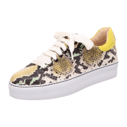 Camerlengo Sneaker Schnür gelb phyton