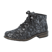 Rieker 51231-90 schwarz-metallic/schwarz Schnürstiefel  HW 20/21