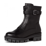 Tamaris 1-1-25421-25/003 BLACK LEATHER Klassische Stiefeletten  HW 20/21